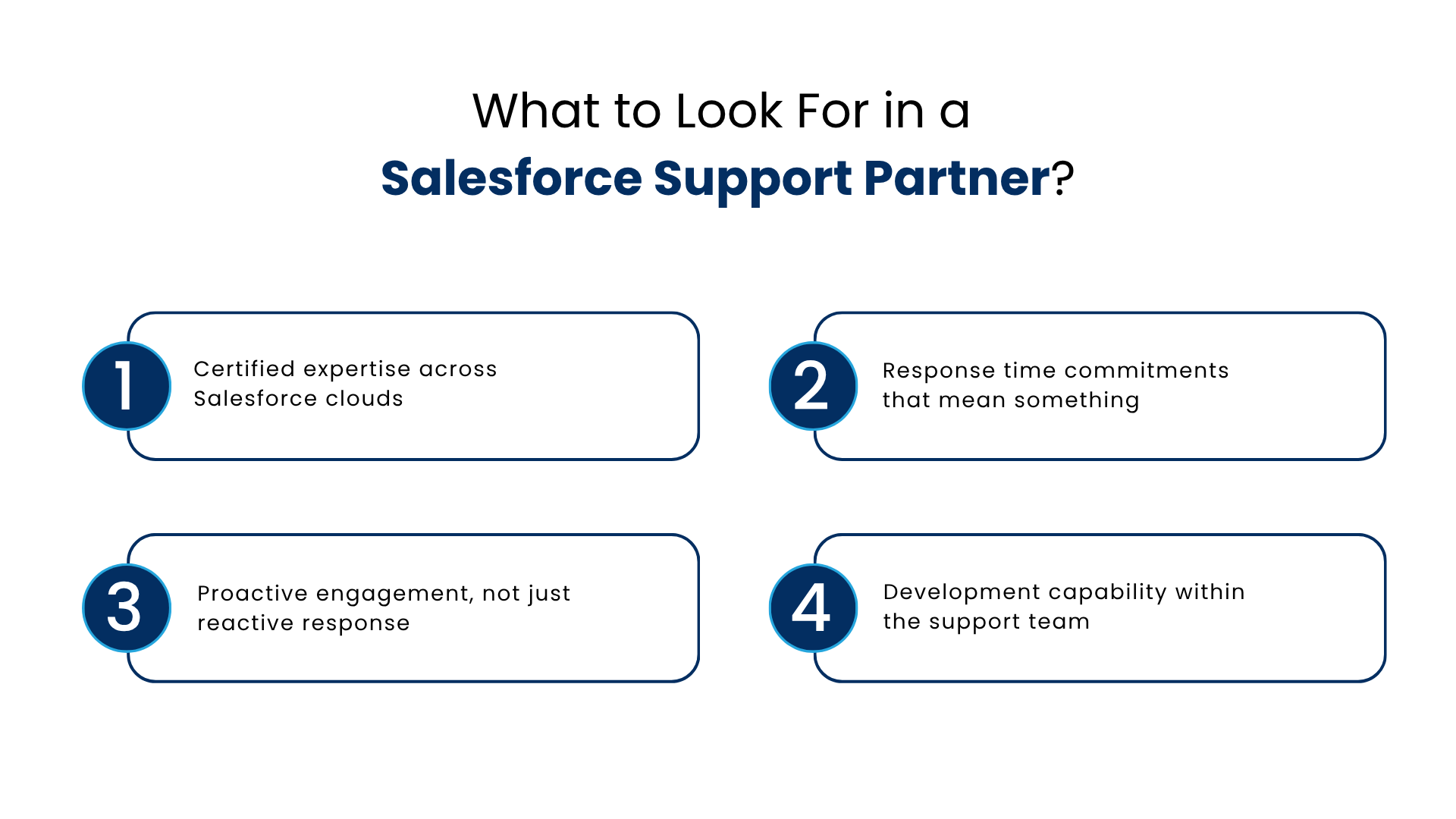 What to Look For in a Salesforce Support Partner - Manras Technologies