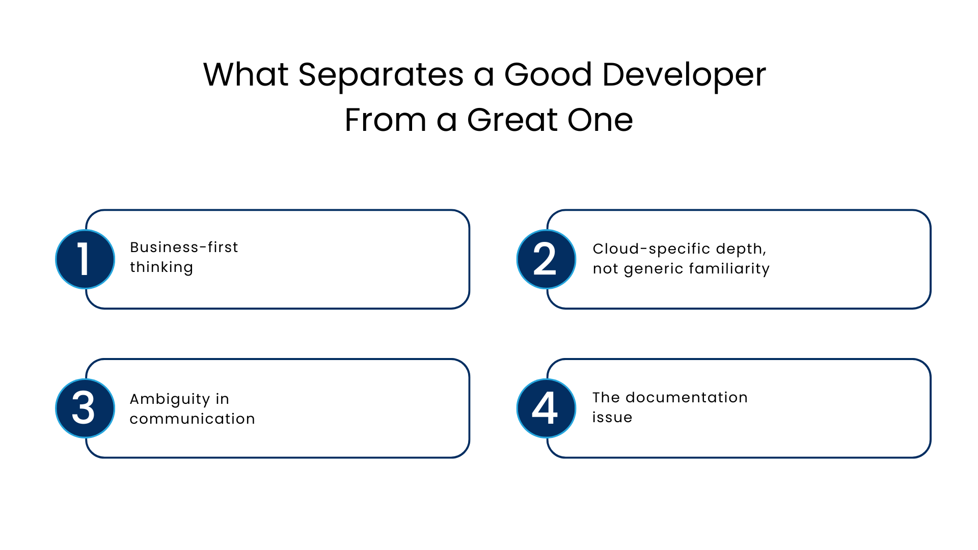 What Separates a Good Developer From a Great One - Manras Technologies